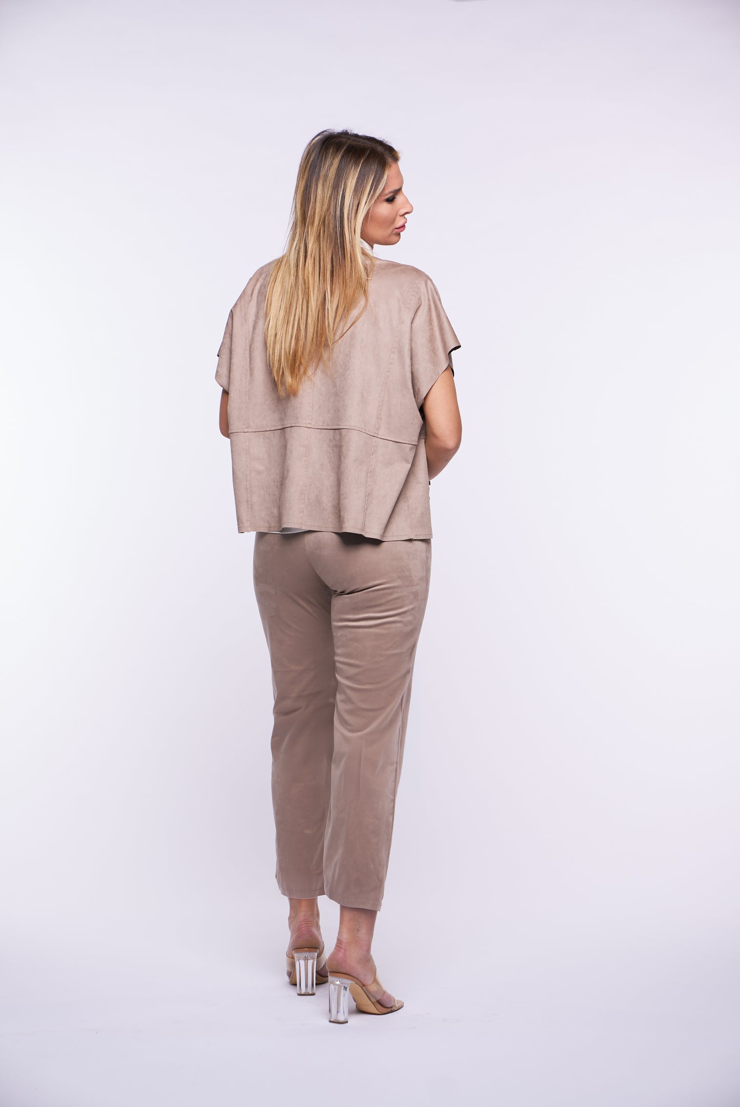 Pantalone Gigio Suede effetto dainetto DESERT