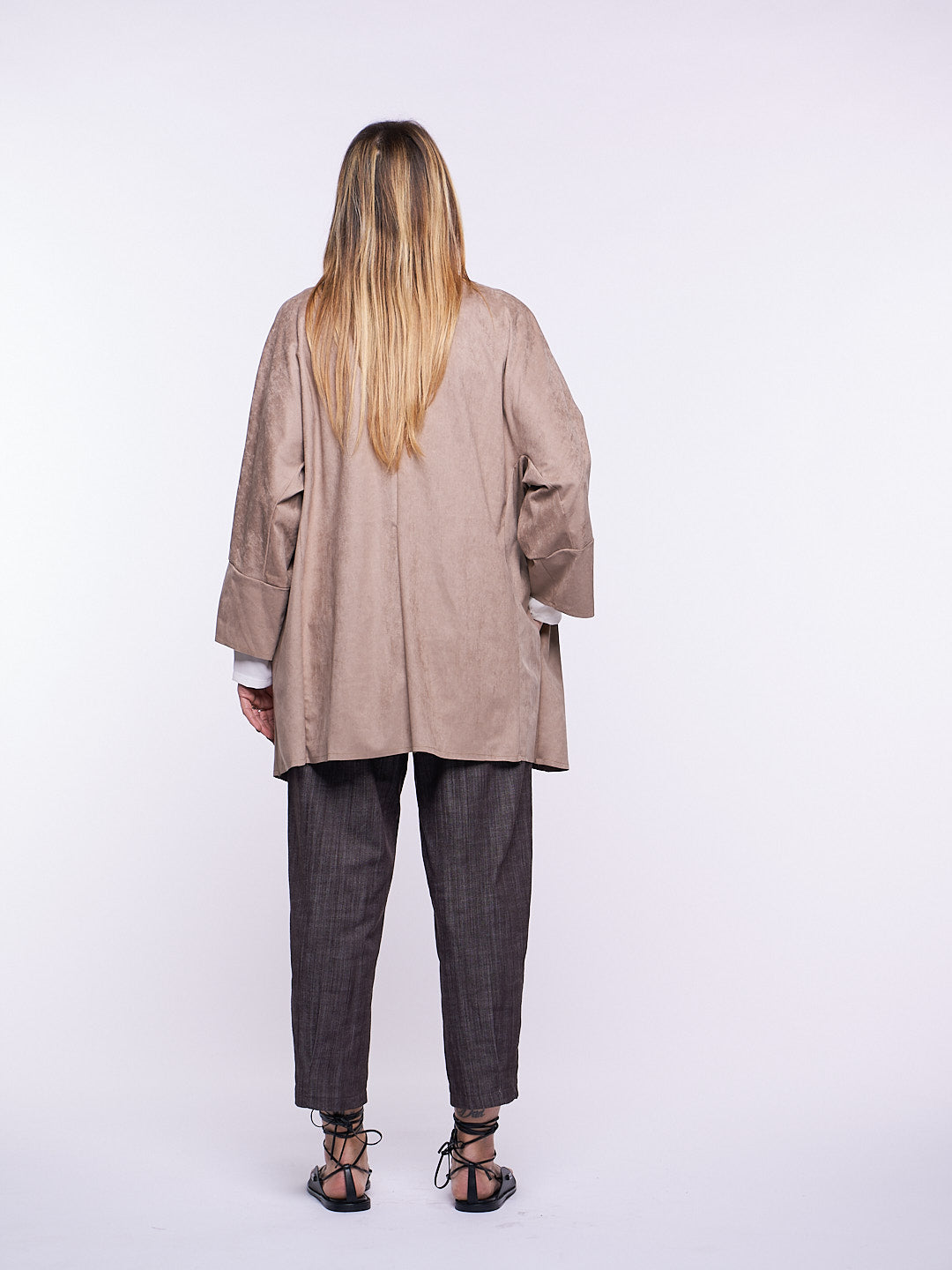 Giacca Cappotto Dede' Suede effetto dainetto DESERT