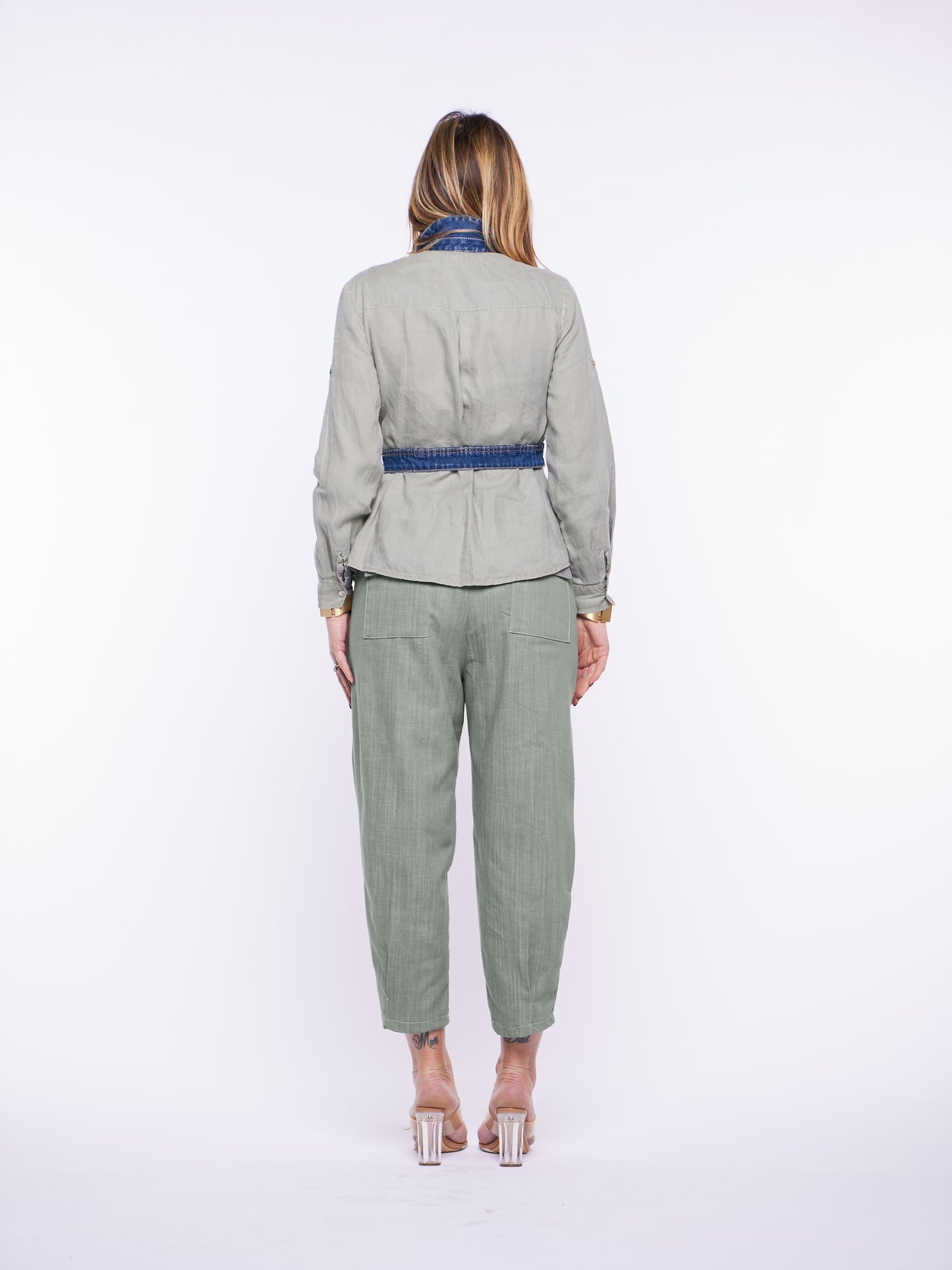 Giacca jeans Mikonos upcycled Misto cotone