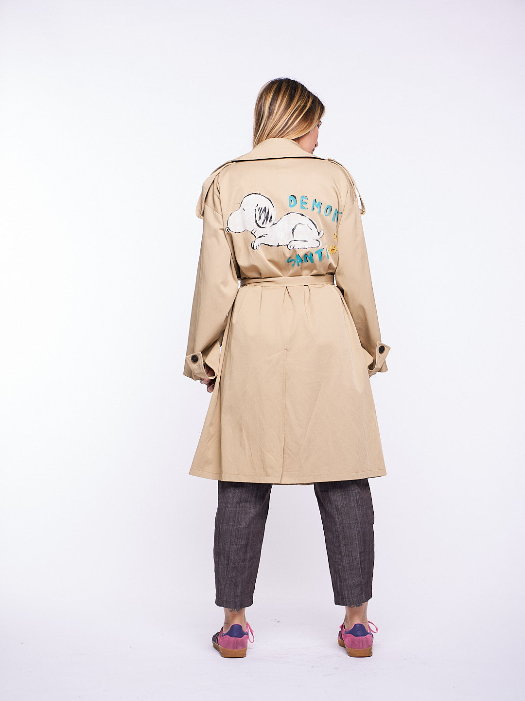 Trench Tesi Upcycled Misto cotone