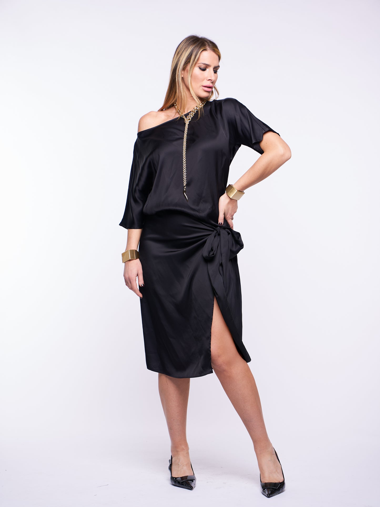 Mini abito Pareo Raso di viscosa