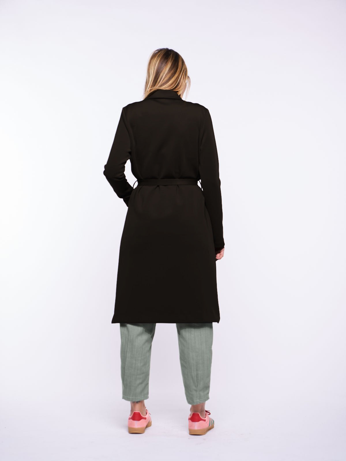 Trench Annabelle in neoprene NERO