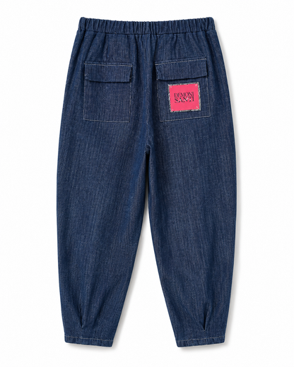 Pantalone Gilda in Denim elasticizzato BLU