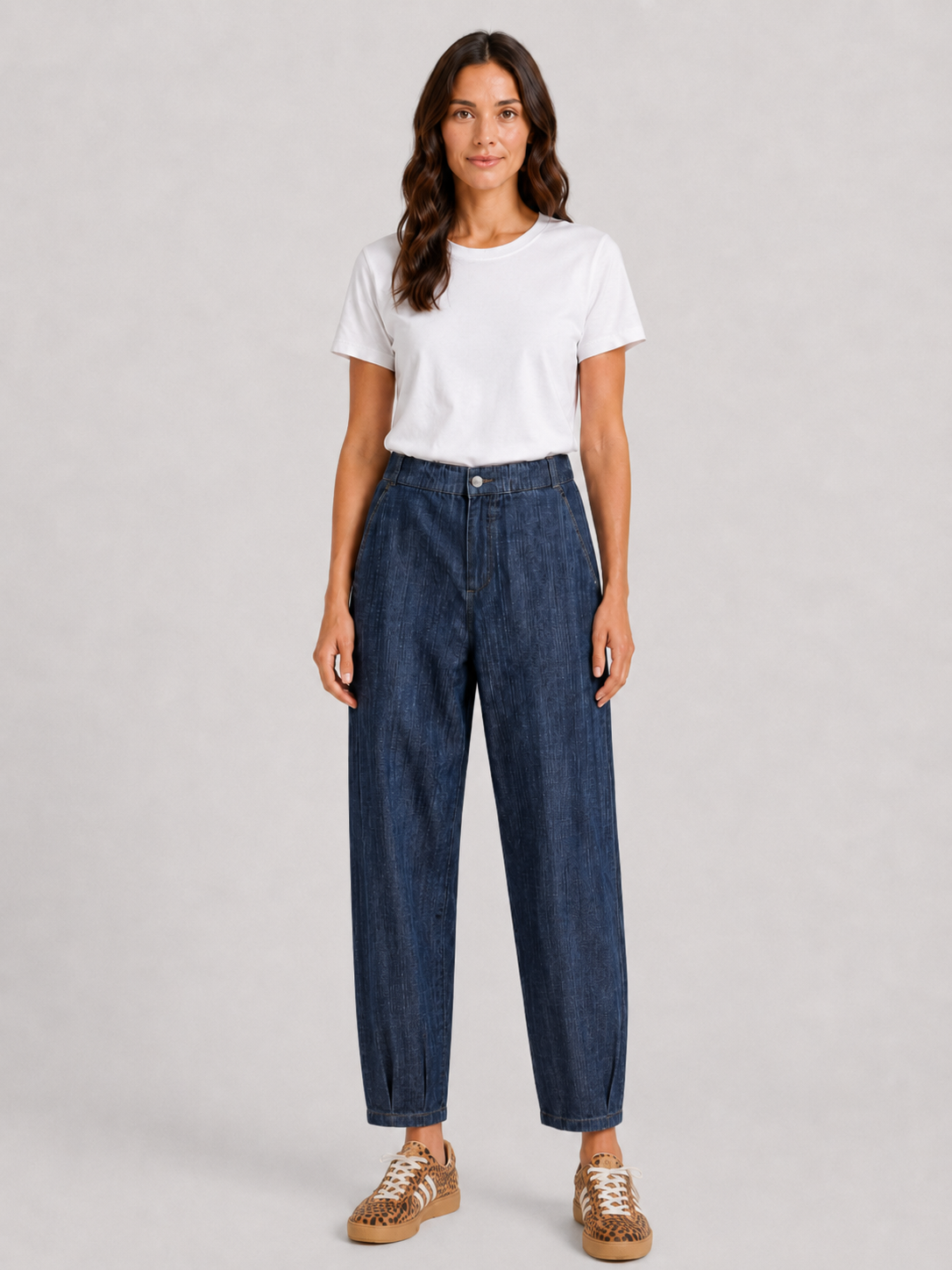 Pantalone Gilda in Denim elasticizzato BLU