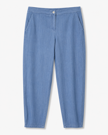 Pantalone Gilda in Denim elasticizzato AZZURRO