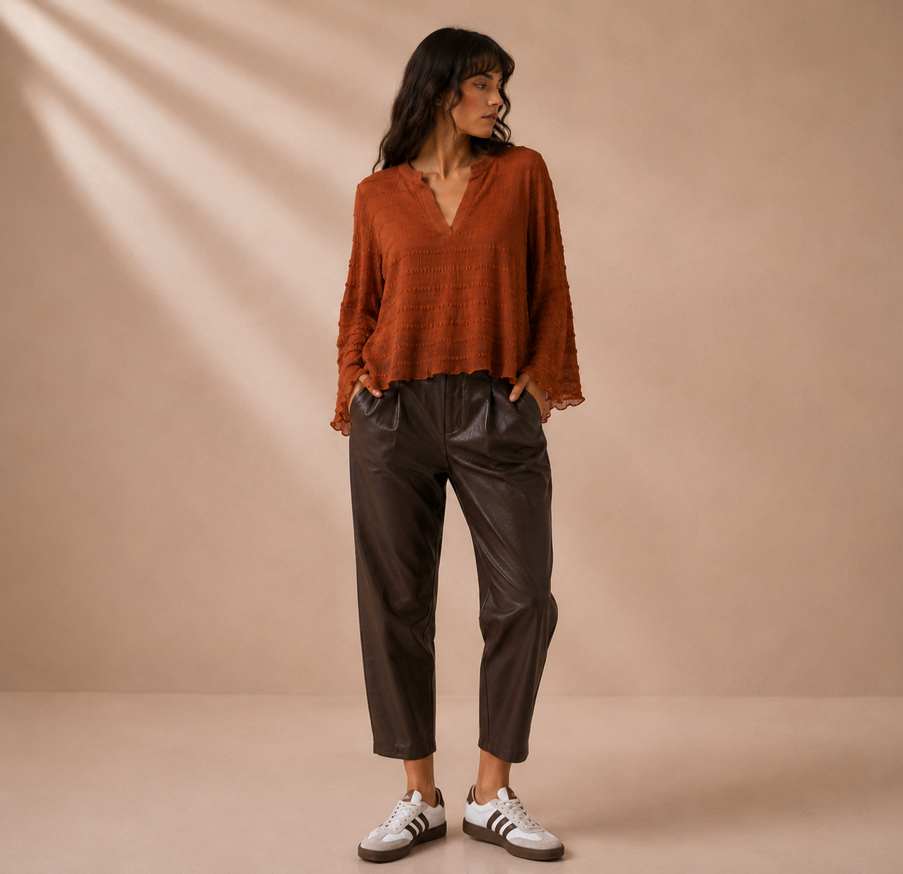 Blusa DANY  in SEERSUCKER TABASCO
