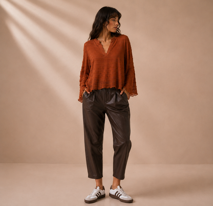 Blusa DANY  in SEERSUCKER TABASCO