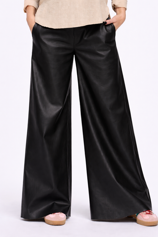 Pantalone Wally Ecopelle NERO