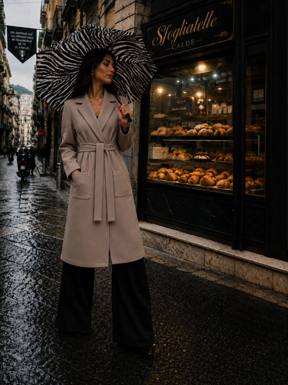 Trench Annabelle in neoprene VANIGLIA