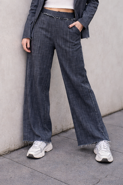 Jeans Leo in Denim elasticizzato NERO