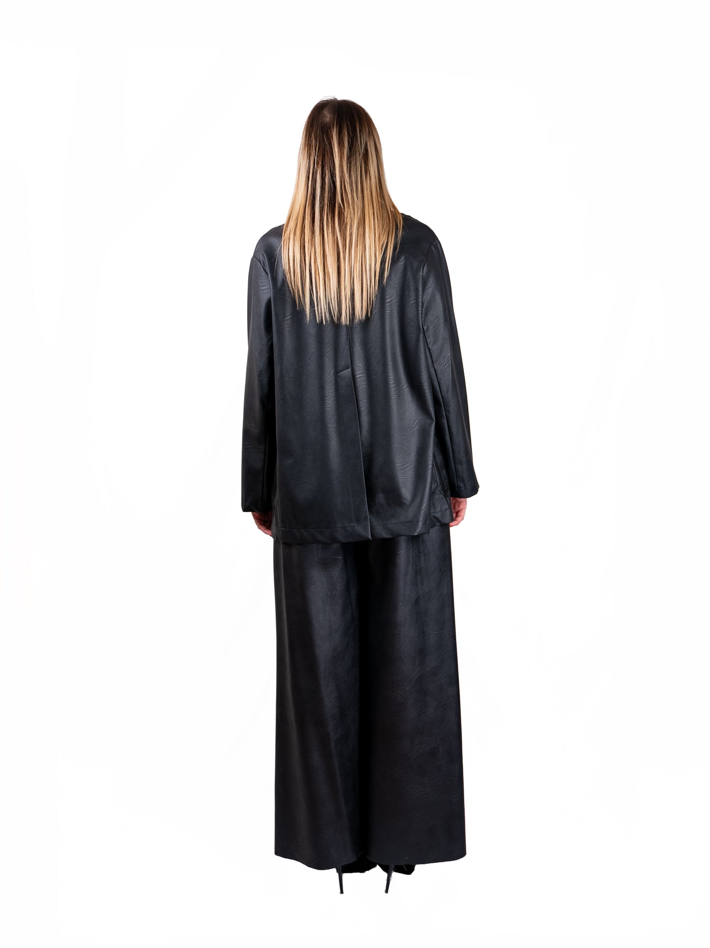 Giacca db Giammy in ecopelle NERA