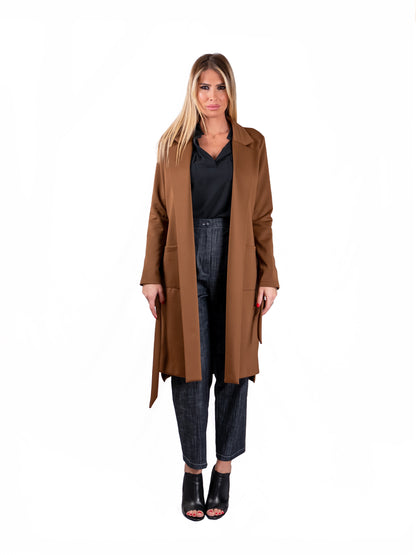 Trench Annabelle in neoprene BRUCIATO
