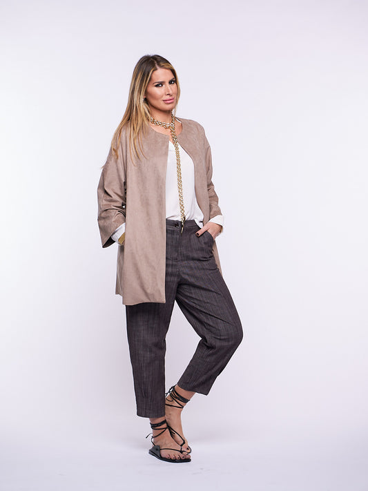 Giacca Cappotto Dede' Suede effetto dainetto DESERT