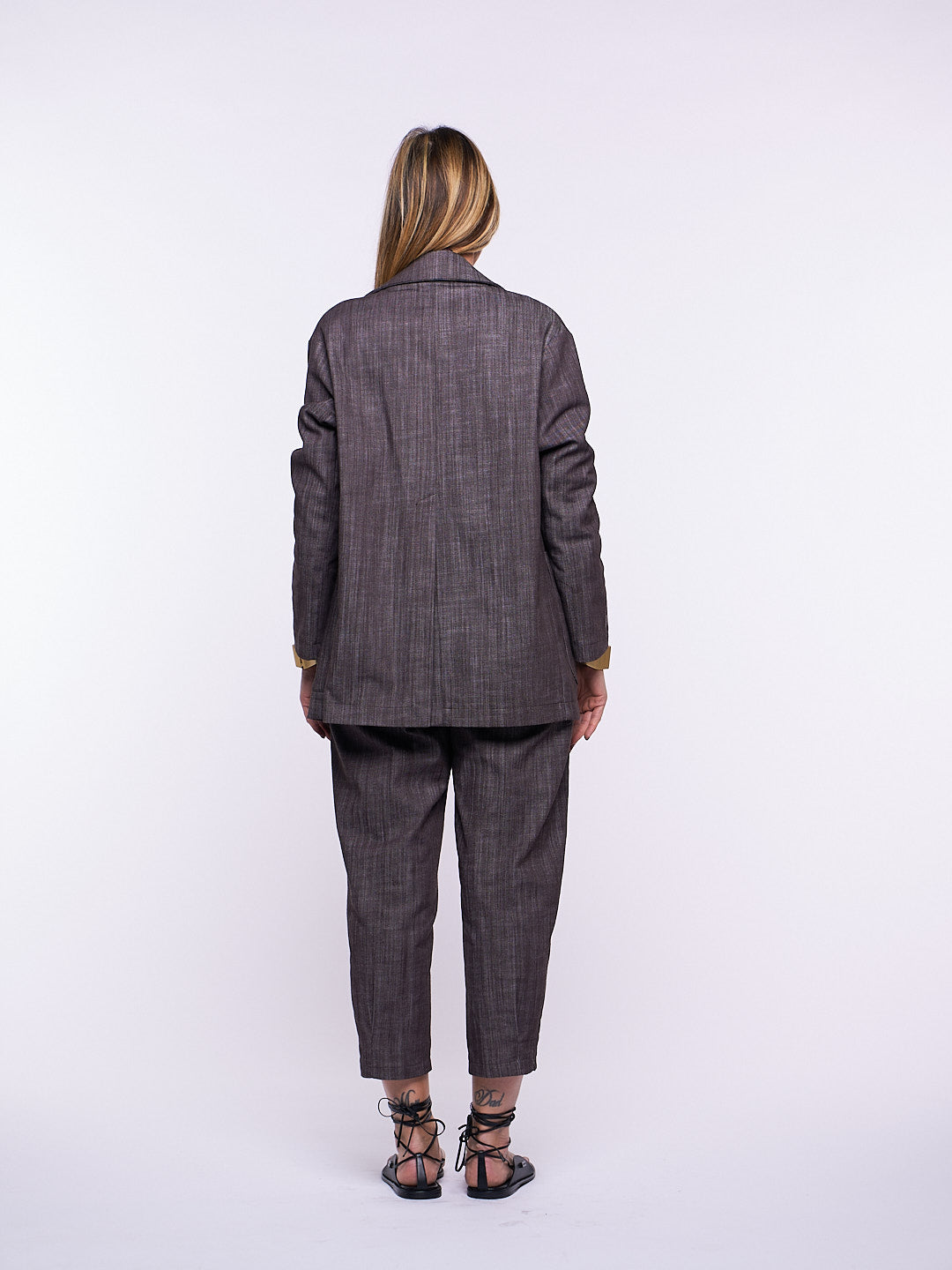 Giacca db Giammy Denim elasticizzato MARRONE