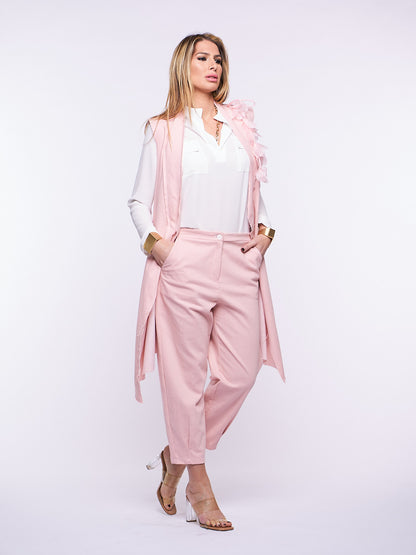 Pantalone Gilda in Denim elasticizzato ROSA