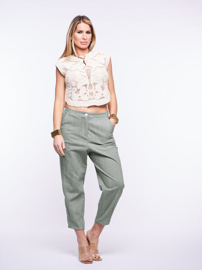 Top Crochet in Cotone VANIGLIA