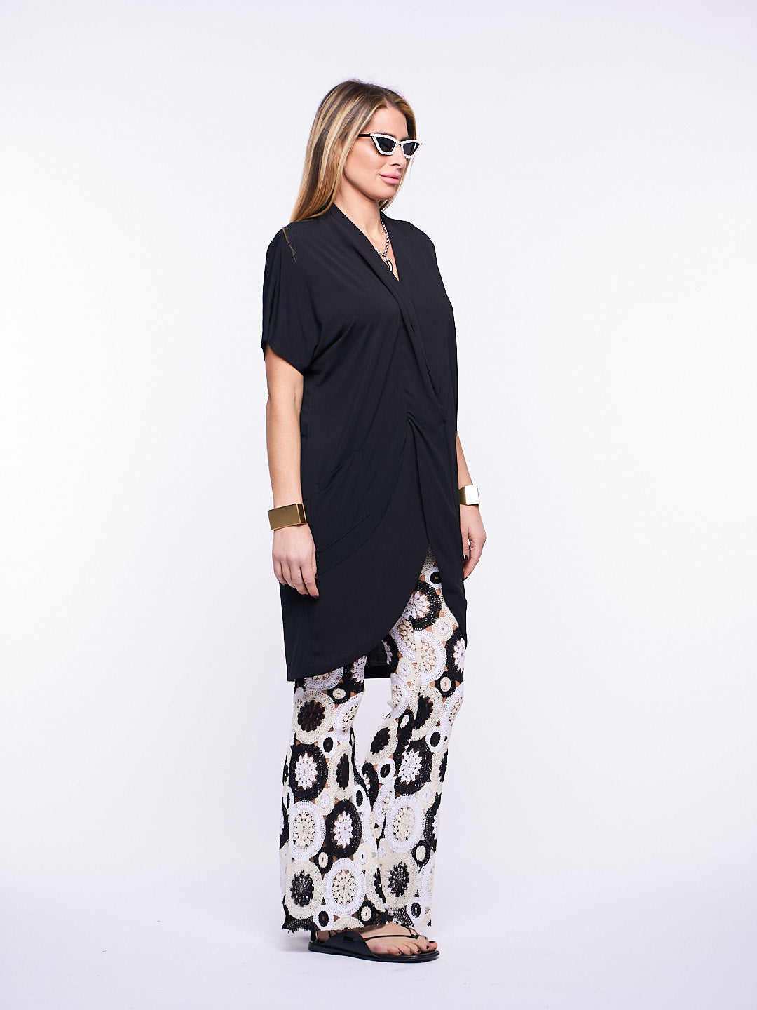 Mini abito Xoxo in Georgette e Jersey