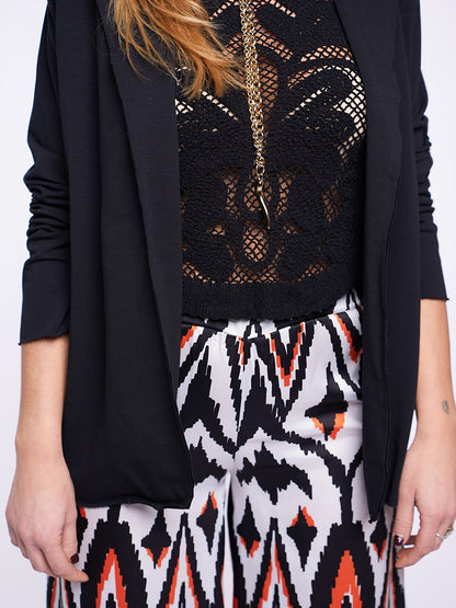 Pantalone Wally Ikat in Twil elasticizzato