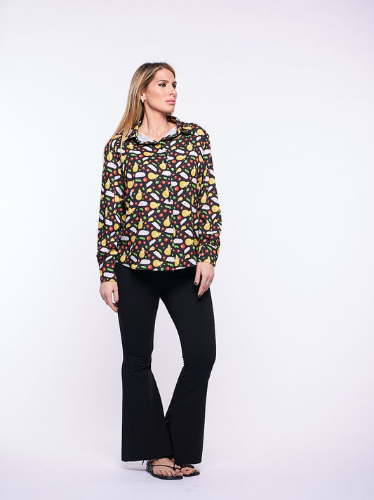 Camicia Stars Fior di Latte in Raso elasticizzato