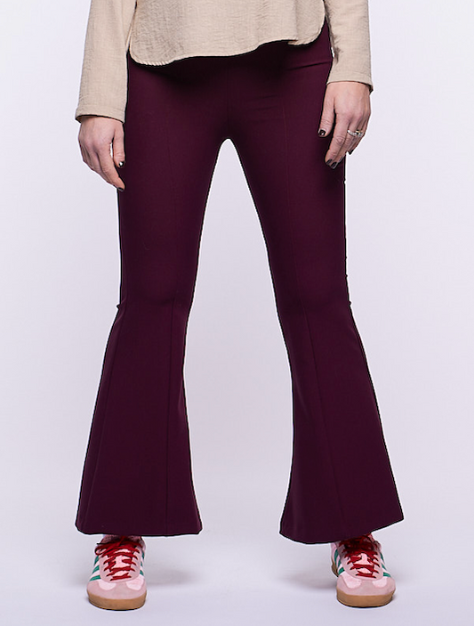 Pantalone Ale Scuba crepe BURGUNDY
