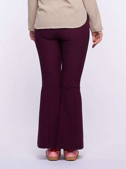 Pantalone Ale Scuba crepe BURGUNDY