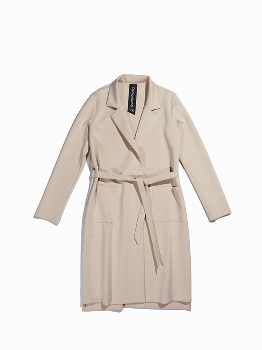 Trench Annabelle in neoprene VANIGLIA