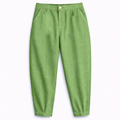 Pantalone Gilda in Denim elasticizzato AVOCADO