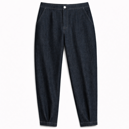 Pantalone Gilda in Denim elasticizzato NERO